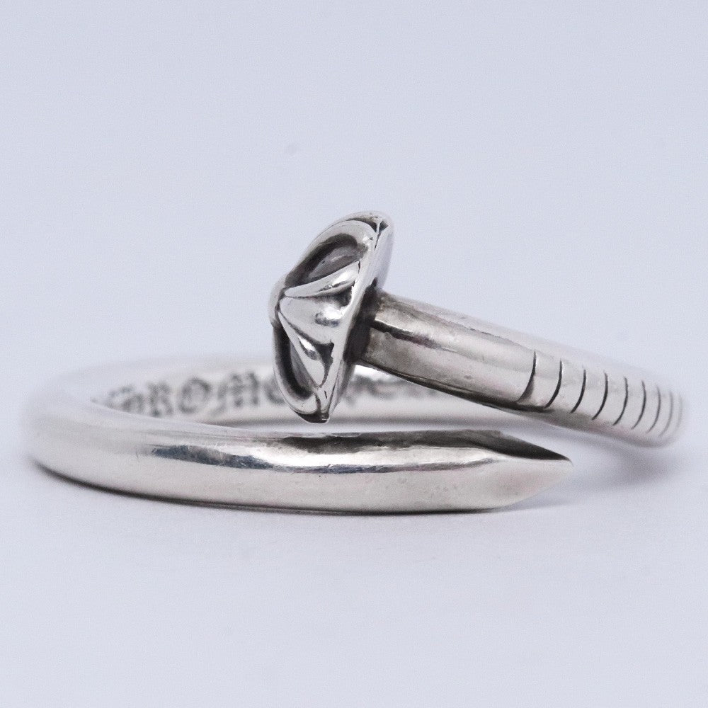 CHROME HEARTS Silver Nail Cross Ball Ring Size ONE SIZE