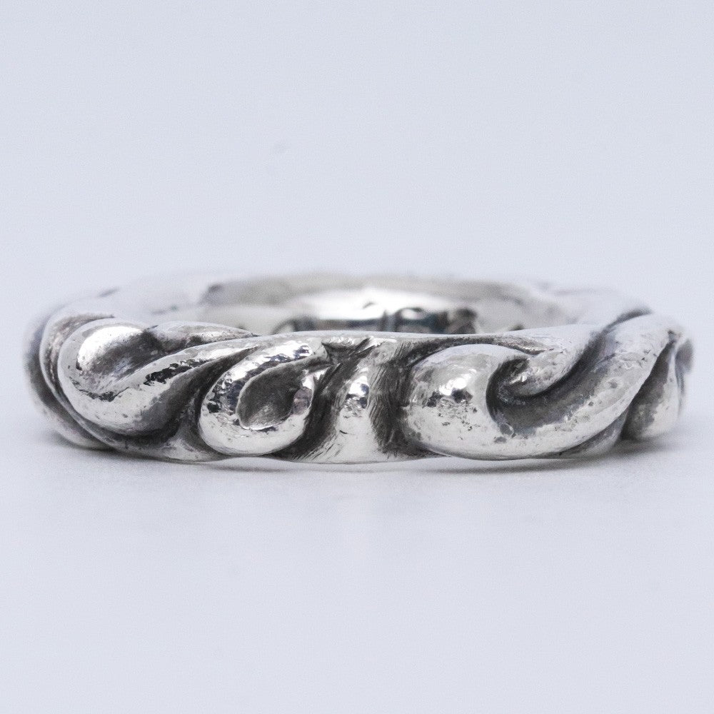 CHROME HEARTS SCRL Band Silver Ring Size ONE SIZE