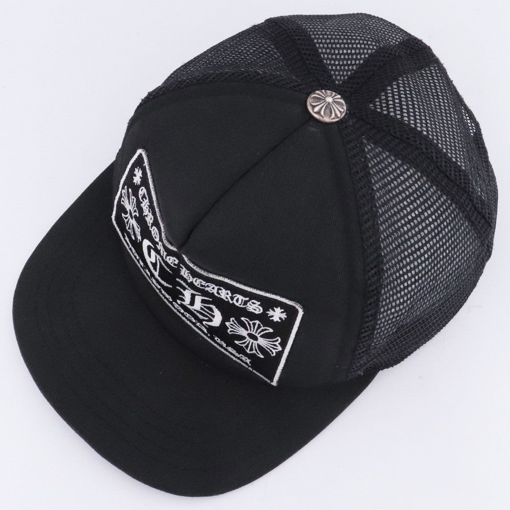 CHROME HEARTS TRUCKER CAP Mesh Cap Black Size F