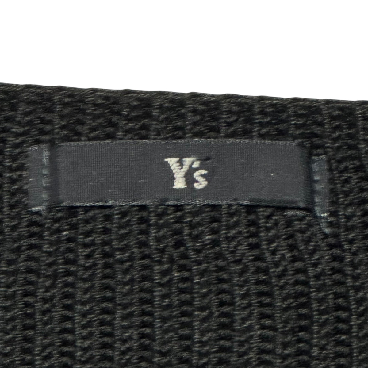 Y's 90s Buttonless Cotton Knit Cardigan Black Size FREE
