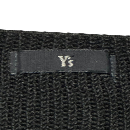 Y's 90s Buttonless Cotton Knit Cardigan Black Size FREE
