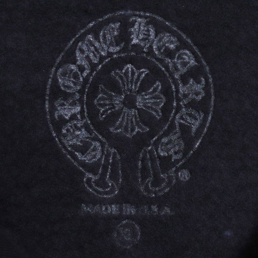 CHROME HEARTS Vertical Logo Hoodie Black Size XL