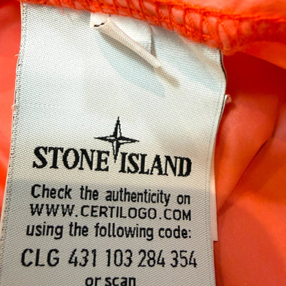 STONE ISLAND Garment Dyed Packable Jacket Orange Size XL