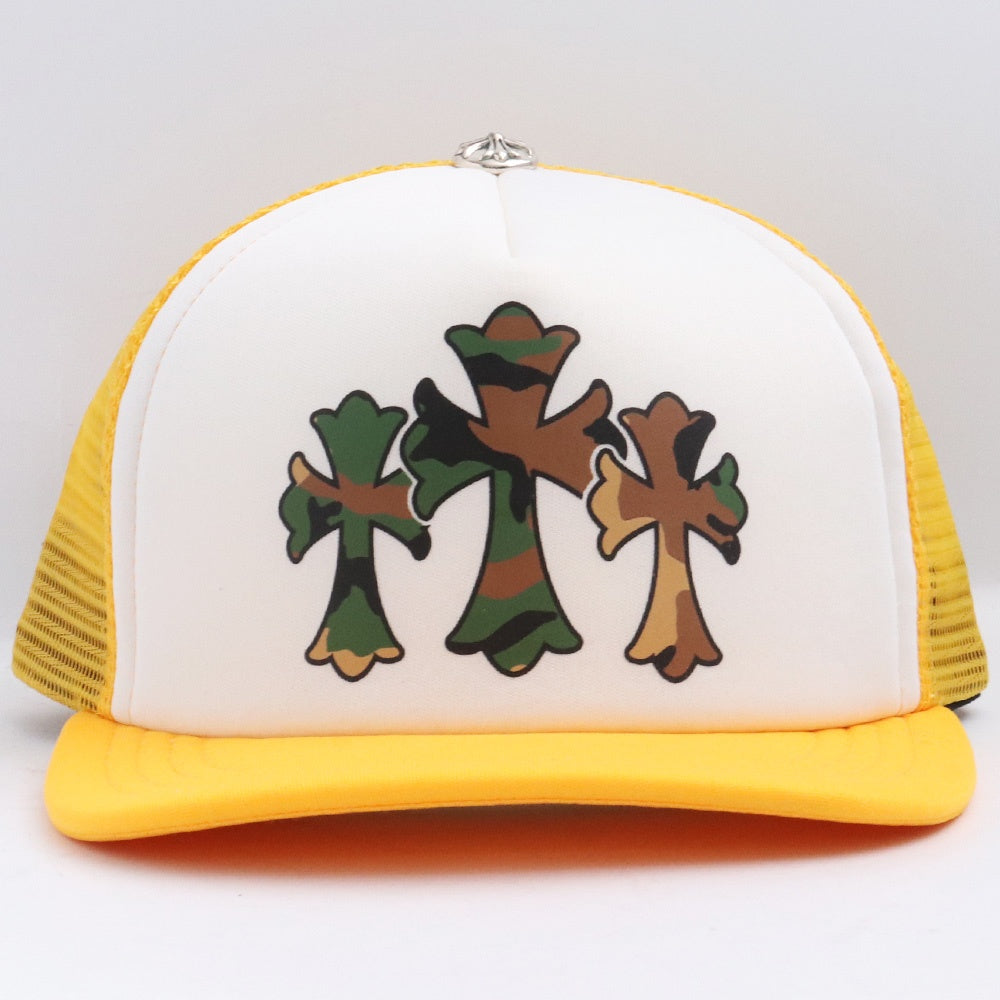 Chrome Hearts 24SS Yellow Camo Cemetery Tracker Cap Size F
