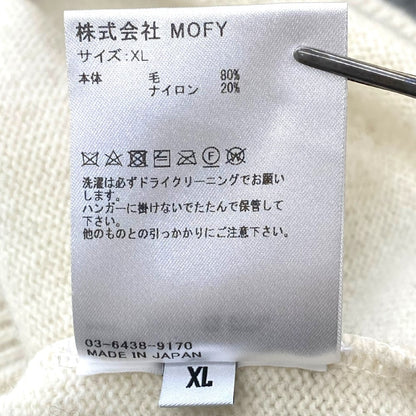 SEQUEL 23AW Nordic Crew Neck Bicolor Knit Gray Size XL