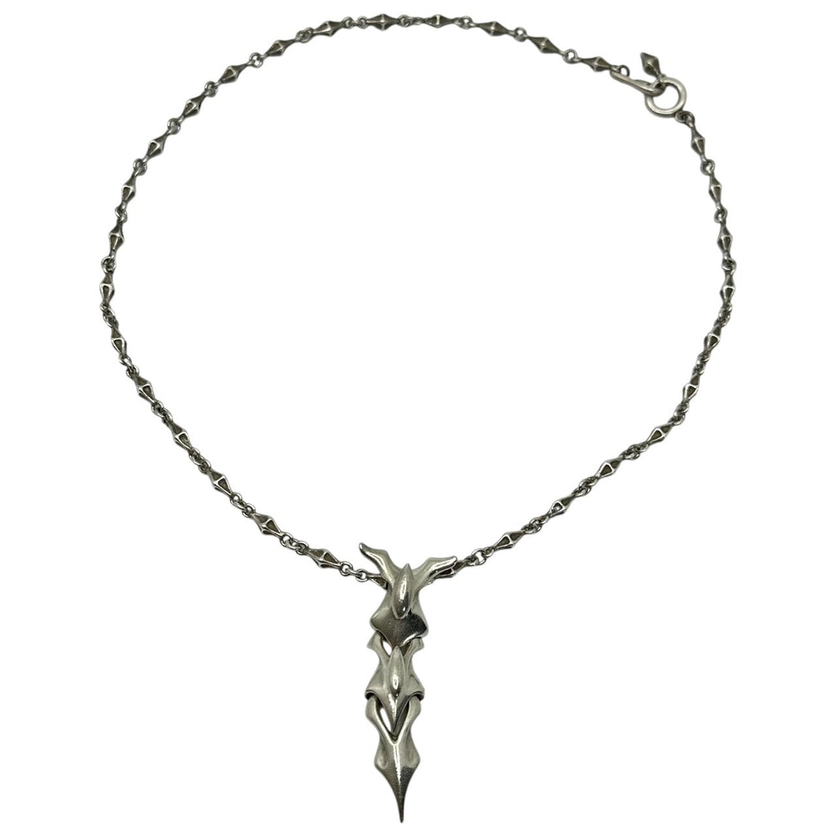 Bloody Mary Sushumna Pendant Tiny Bone Chain Necklace