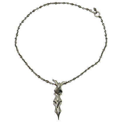 Bloody Mary Sushumna Pendant Tiny Bone Chain Necklace