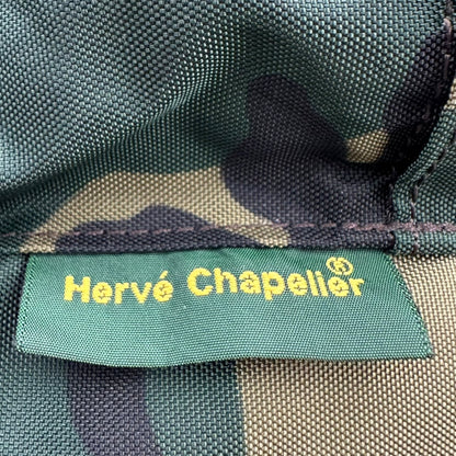Herve Chapelier Camouflage Nylon Daypack Khaki Backpack