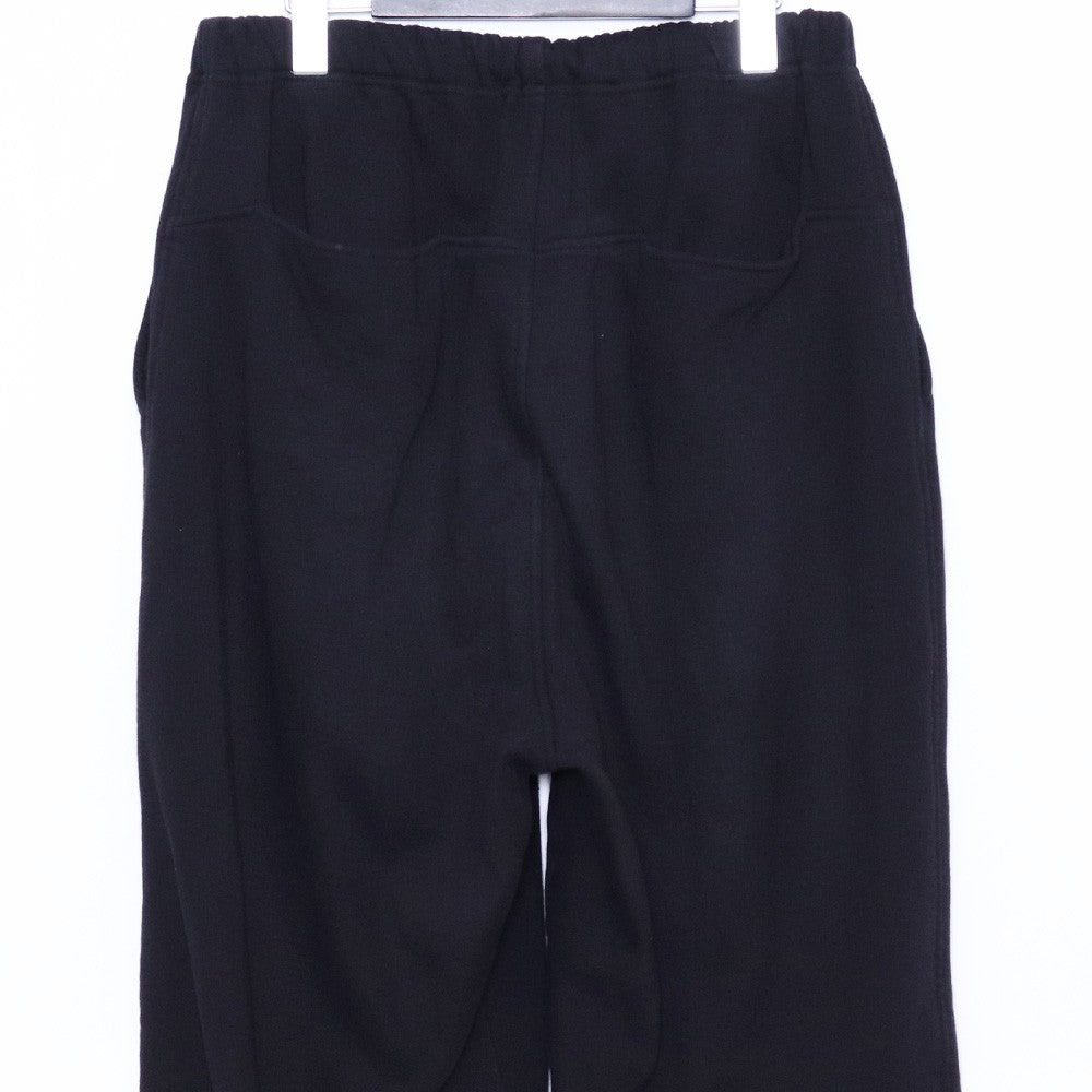 COMOLI 25AW Cotton Fleece Sweatpants Black Pants Size 2
