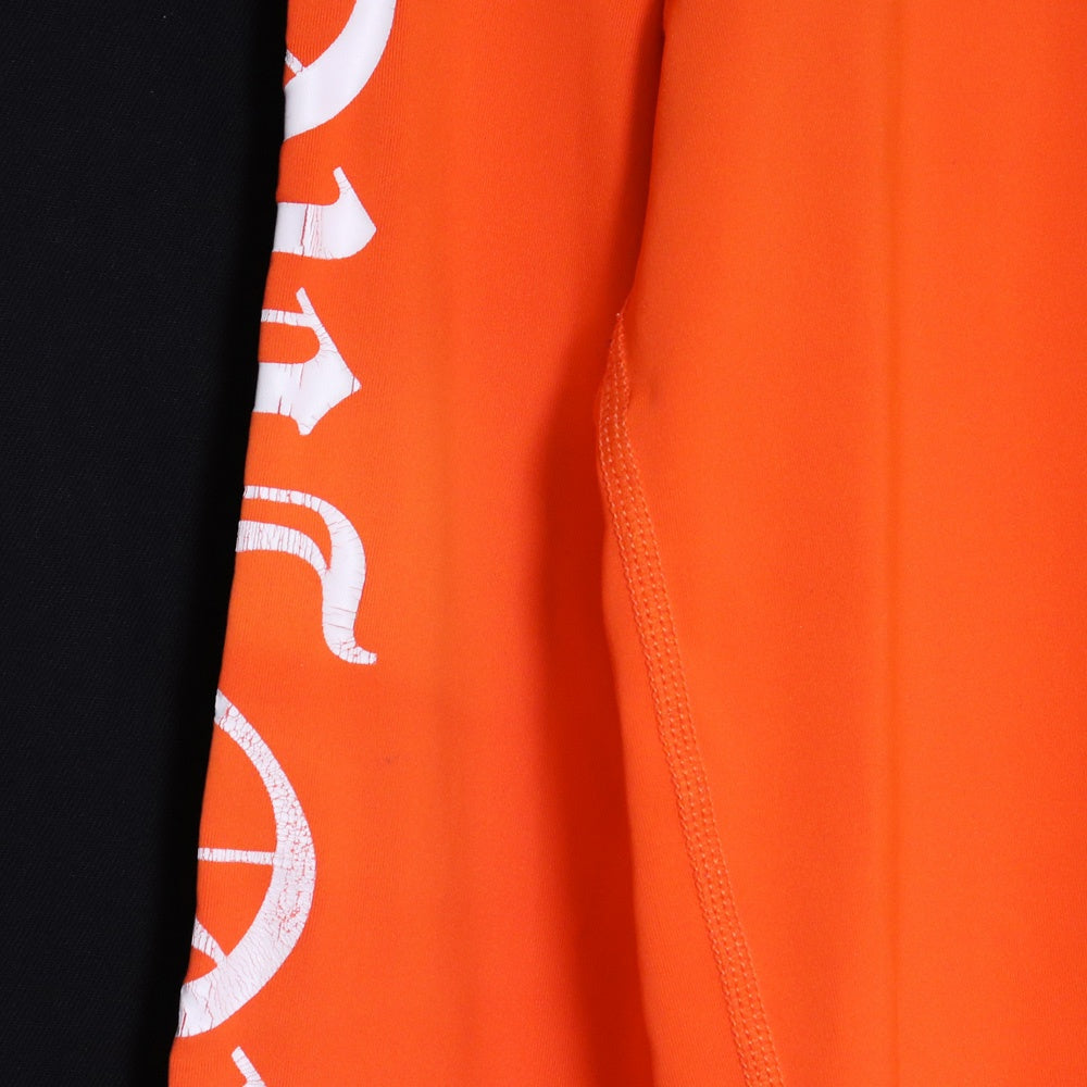 CHROME HEARTS Side CH Logo Rash Guard Orange Size M