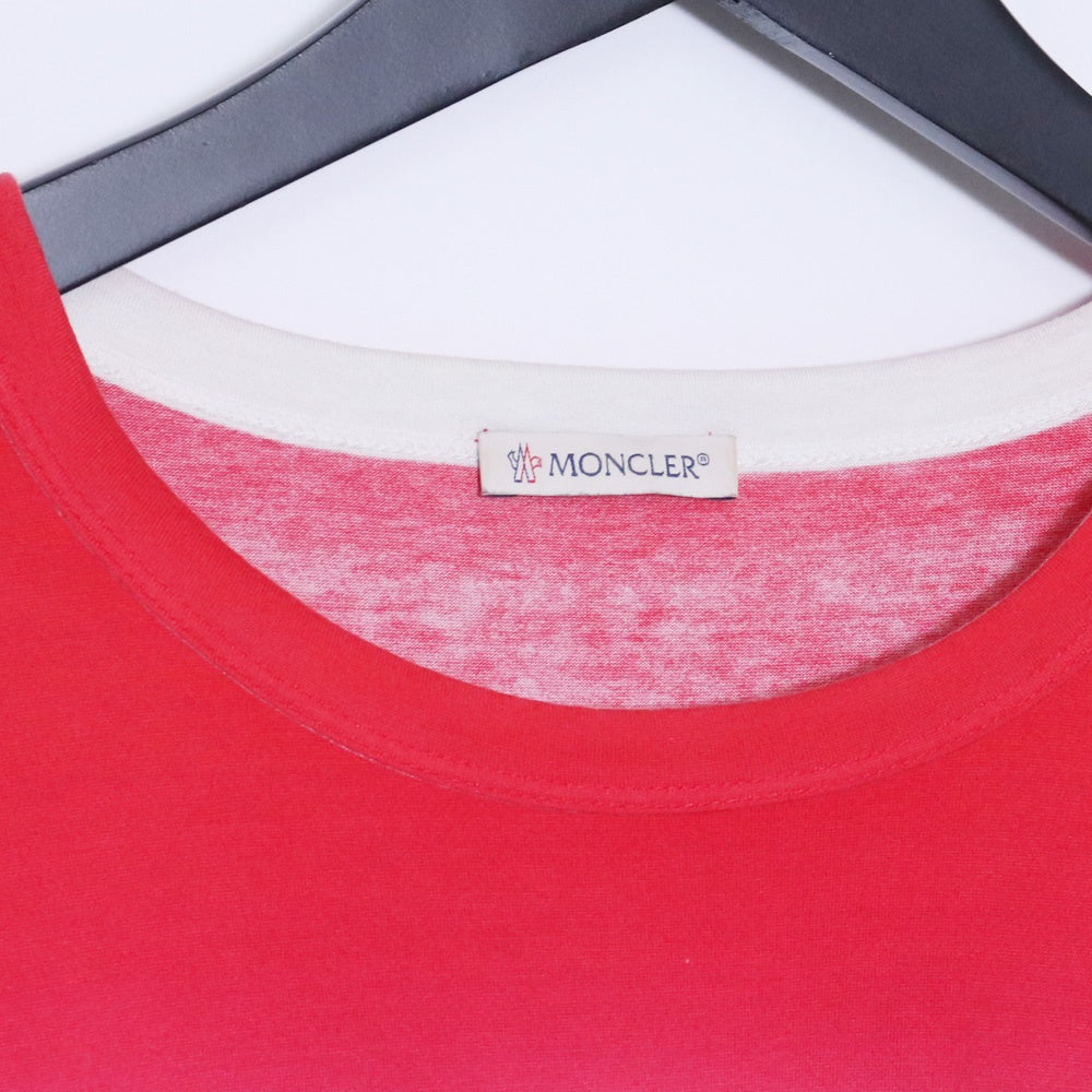 MONCLER Maglia Gradient T-Shirt Red/White/Navy Size XXL