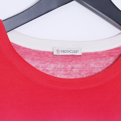 MONCLER Maglia Gradient T-Shirt Red/White/Navy Size XXL