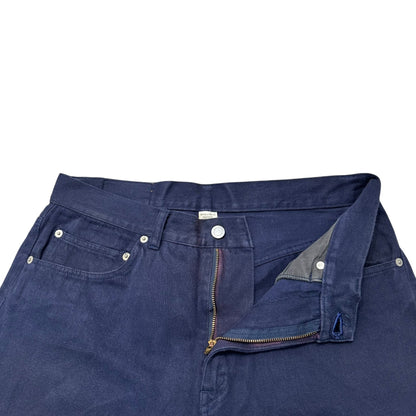 FINESSE 90s Back Pocket Line Chino Work Pants Navy Size 34