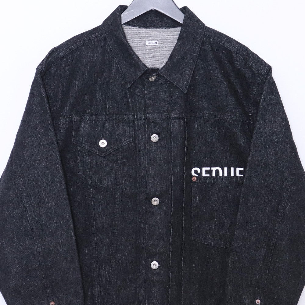 SEQUEL × FRAGMENT 26SS One Washed Denim Jacket Black Size M