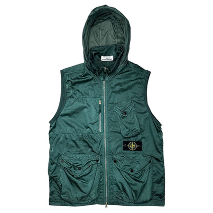 STONE ISLAND 21SS Nylon Raso-TC Vest Green Size L