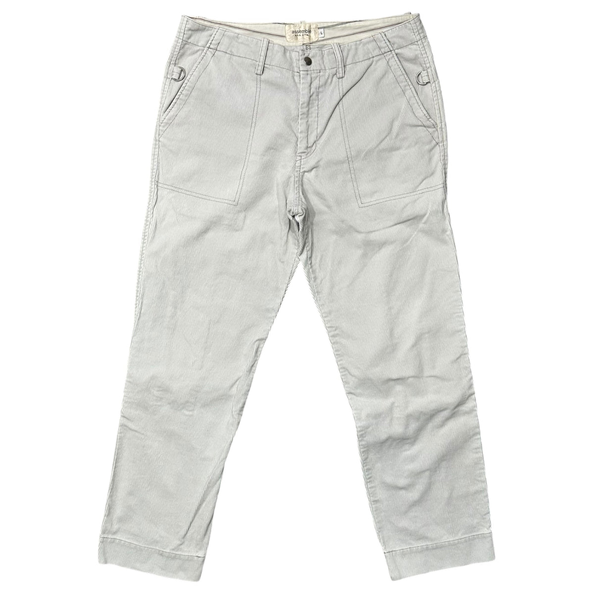 AFFA Corduroy Bondage Pants Light Gray Size L