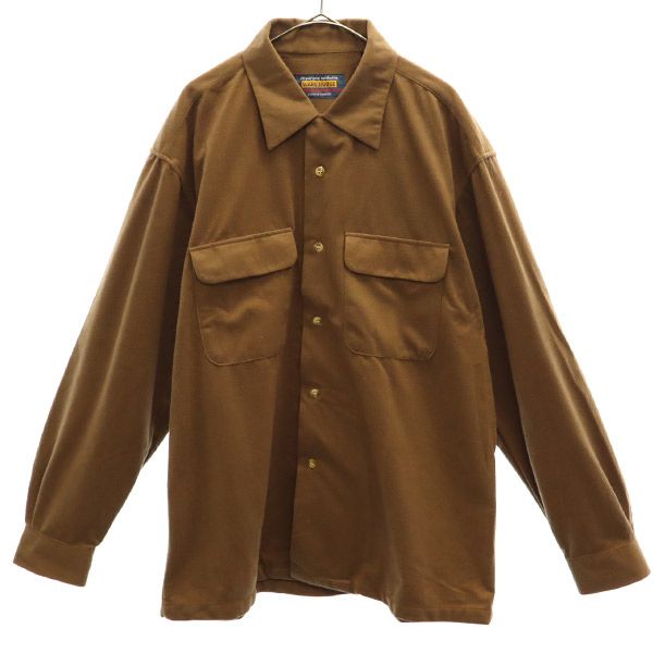 WAREHOUSE Long Sleeve Shirt Brown Size L