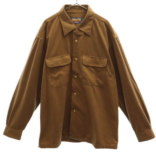 WAREHOUSE Long Sleeve Shirt Brown Size L