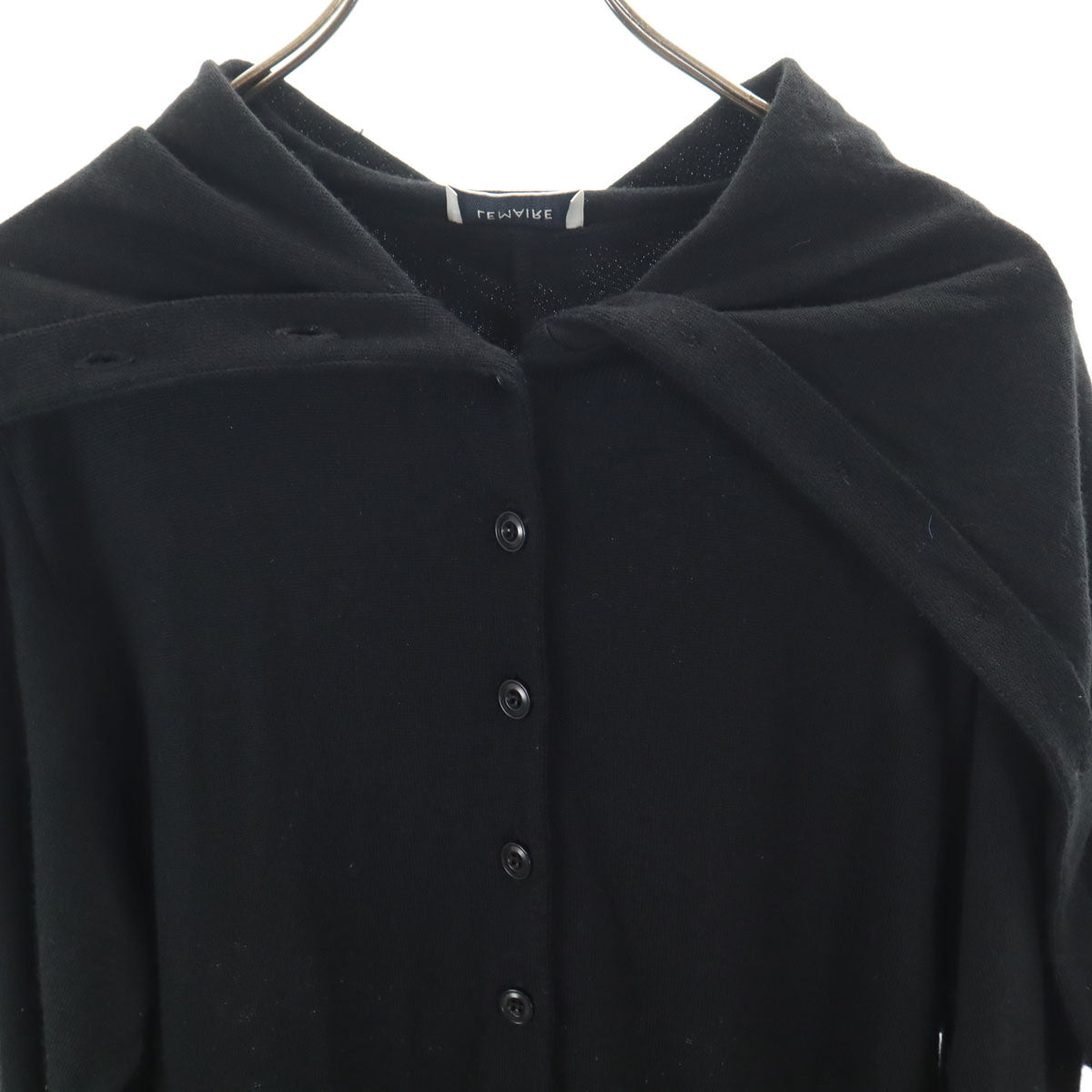 LEMAIRE Italian Long Sleeve Knit Jumpsuit Black Size XS