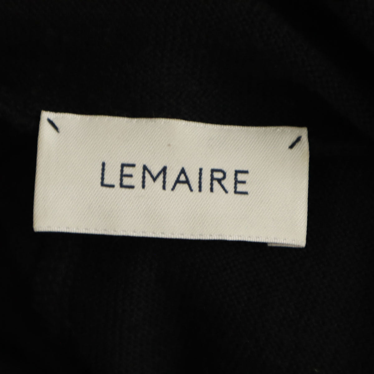 LEMAIRE Italian Long Sleeve Knit Jumpsuit Black Size XS