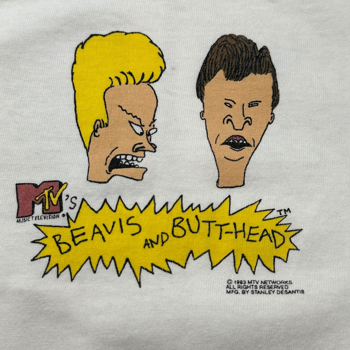 MUSIC TELEVISION 90s Vintage Beavis Butthead T-Shirt Size L