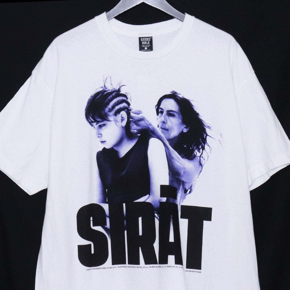 SIRĀT × GEEKS RULE Silkscreen Printing T-Shirt White Size XL