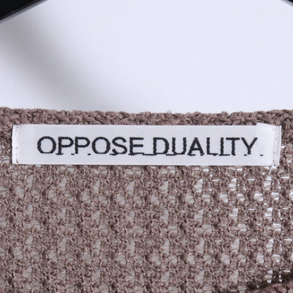 OPPOSE DUALITY 25AW Russel Long Sleeve Knit Beige Size 46