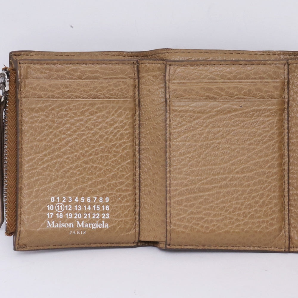 Maison Margiela Brown Leather Envelope Mini Wallet Size F