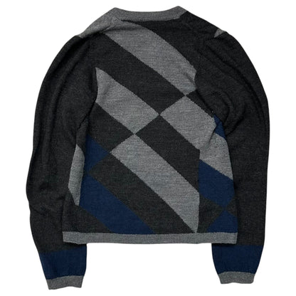 COMME des GARCONS 04AW Front & Back Sweater Multi Size FREE