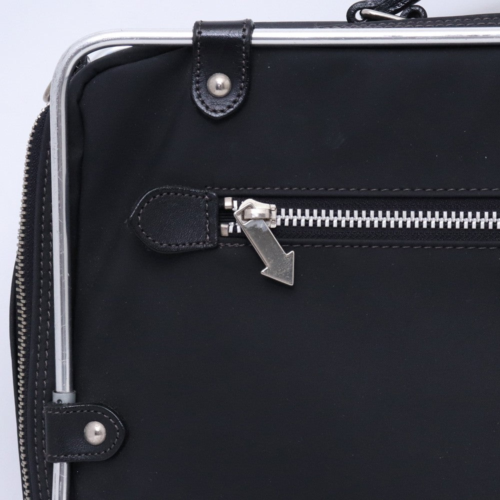JEAN PAUL GAULTIER Metal Frame 2-Way Bag Black Size F
