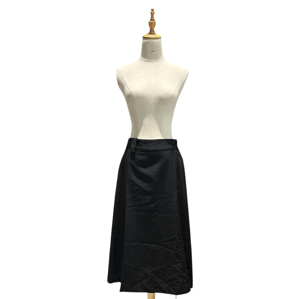 Y's Wool Gabardine Big Flap Pocket Skirt Size 2