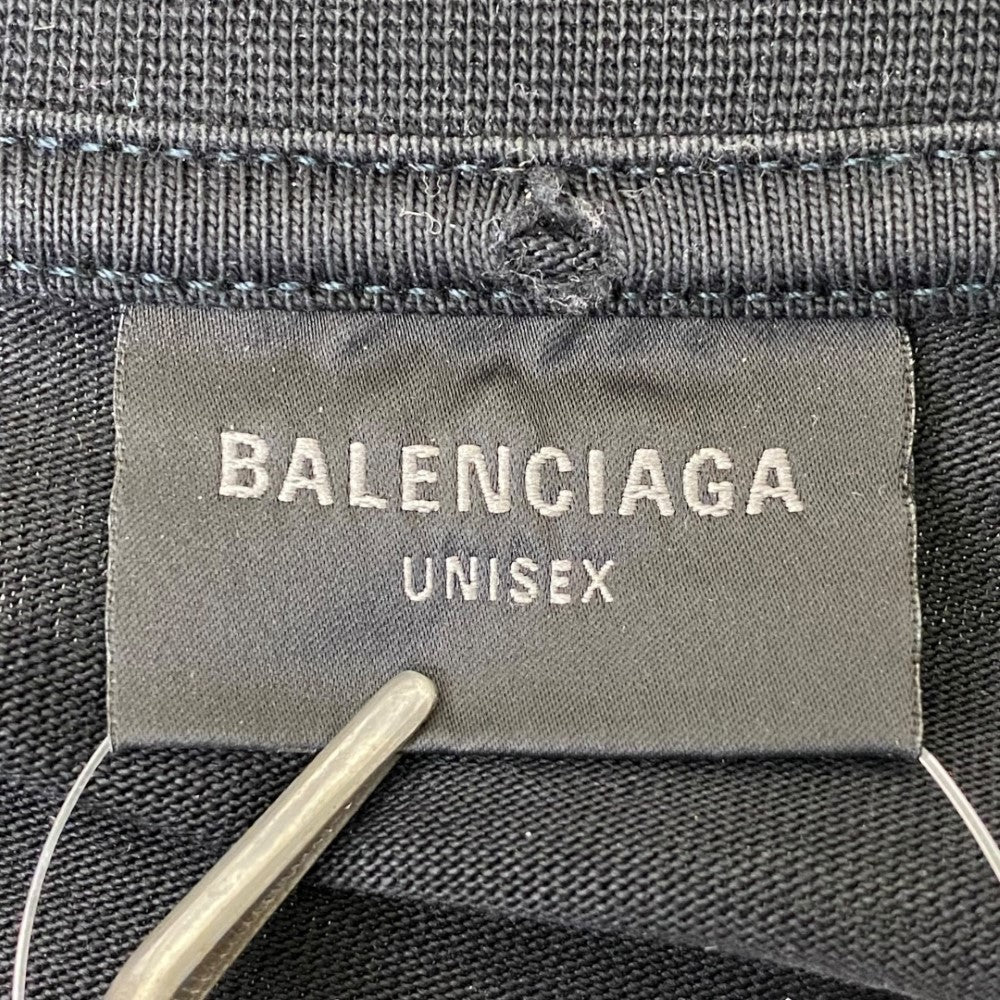 BALENCIAGA 23SS Paris Moon Oversized T-Shirt Black Size 1