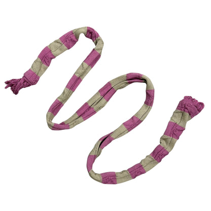 Kiko Kostadinov 24SS Merli Cotton Striped Scarf Pink/Beige
