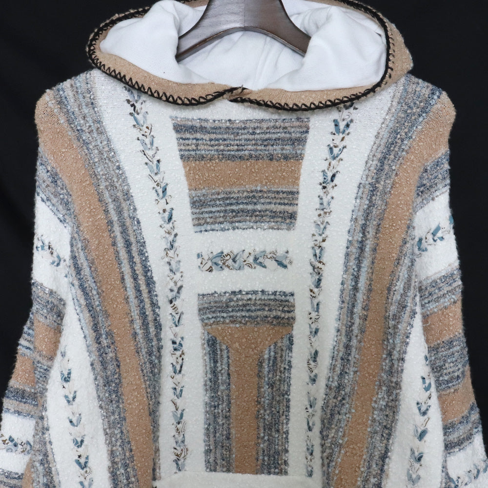 Amiri Beige Viscose Knit Hoodie Size L