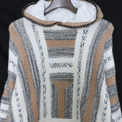Amiri Beige Viscose Knit Hoodie Size L