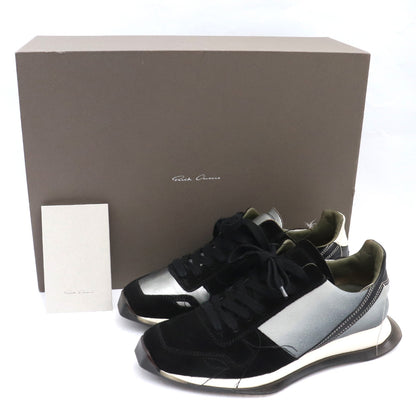 RICK OWENS VINTAGE RUNNER Lace Up Sneakers Black Size 35