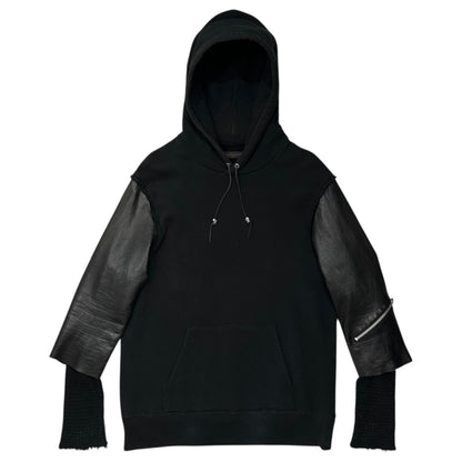 UNDERCOVERISM 03AW Paper Doll Leather Hoodie Black Size M