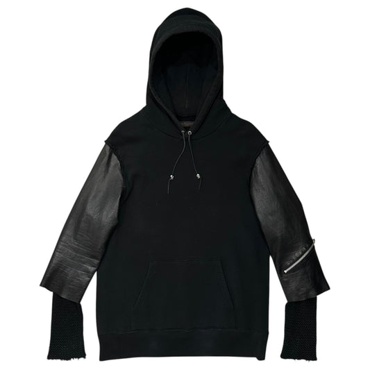 UNDERCOVERISM 03AW Paper Doll Leather Hoodie Black Size M
