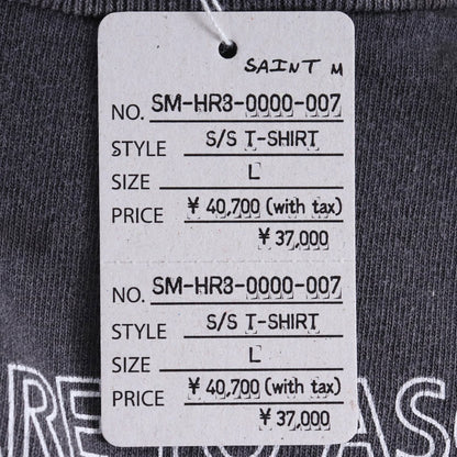 SAINT MICHAEL 25SS Egg Print T-Shirt Black Size L