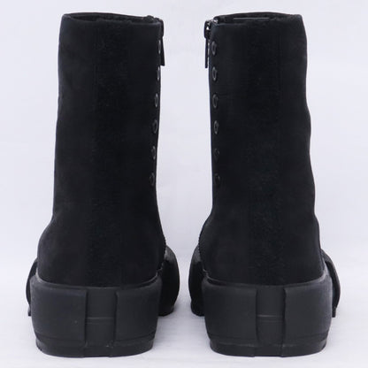 DEVOA 25AW Cow Nubuck Leather Sneakers Black Size EU 42