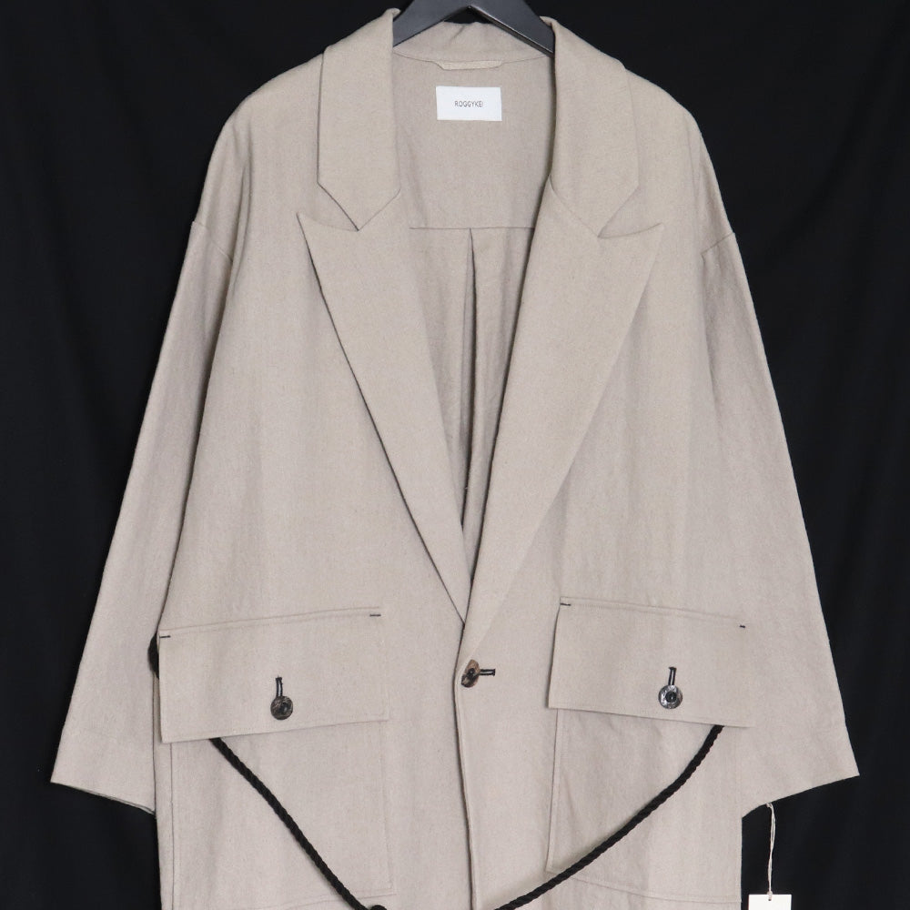 ROGGYKEI 20AW Single Coat Greige Size S