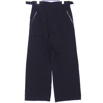 THE VIRIDI-ANNE 25SS Ripstop Wide Trousers Black Size 1