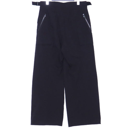 THE VIRIDI-ANNE 25SS Ripstop Wide Trousers Black Size 1