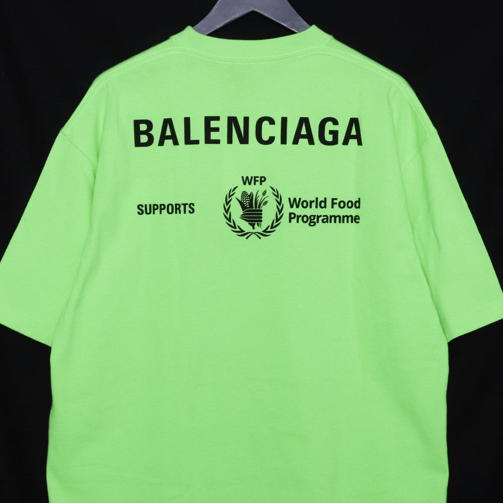 BALENCIAGA WFP Printed Oversized T-Shirt Green Size S