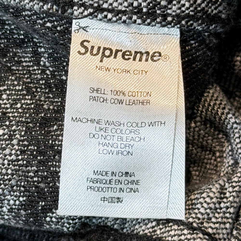 SUPREME 23SS Archive Denim Jacquard Jacket Black Size L