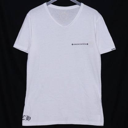 CHROME HEARTS Back Arch Logo CH Plus T-Shirt White Size M