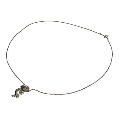 TIFFANY & CO. Elsa Peretti Double Open Heart Lariat Necklace