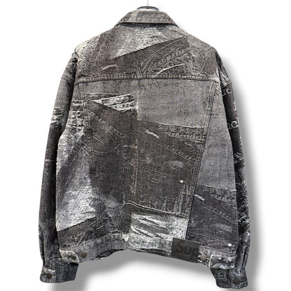 SUPREME 23SS Archive Denim Jacquard Jacket Black Size L