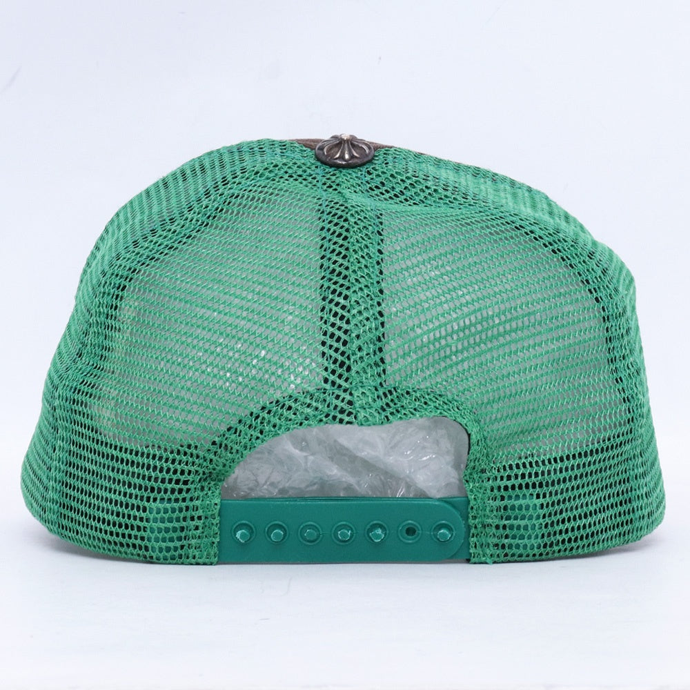 CHROME HEARTS Trucker Mesh Cap Black Green Size F