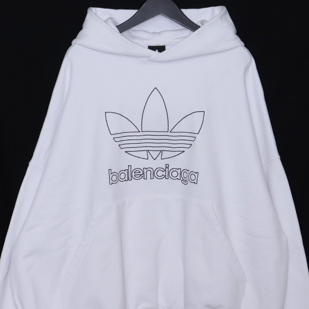BALENCIAGA × ADIDAS 23SS Large Fit Hoodie White Size 2